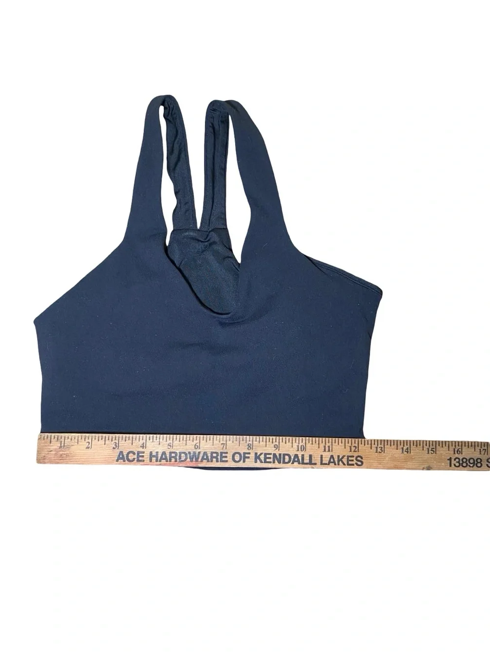 ALO Yoga Deep Navy V-Neck Sports Bralette